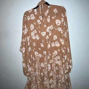 Floral Tie Waist Dress